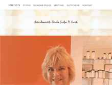 Tablet Screenshot of naturkosmetik-studio.de